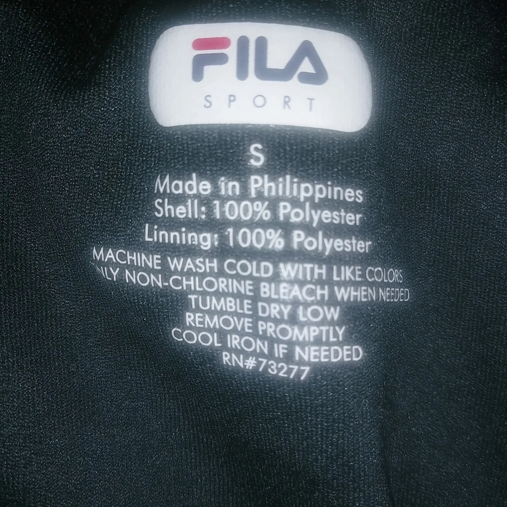 Fila S Running Jogging Athletic Striped Shorts Hot Pink on Black - Picture 6 of 6